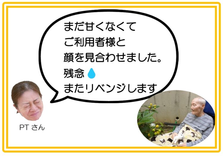 甘くない
リベンジ